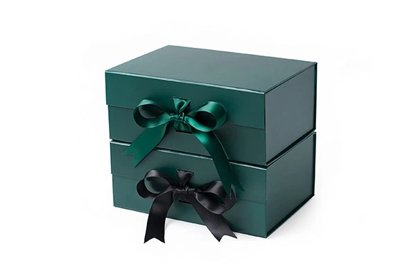 Luxury Rigid Magnetic Closure Gift Box With Dual Ribbons