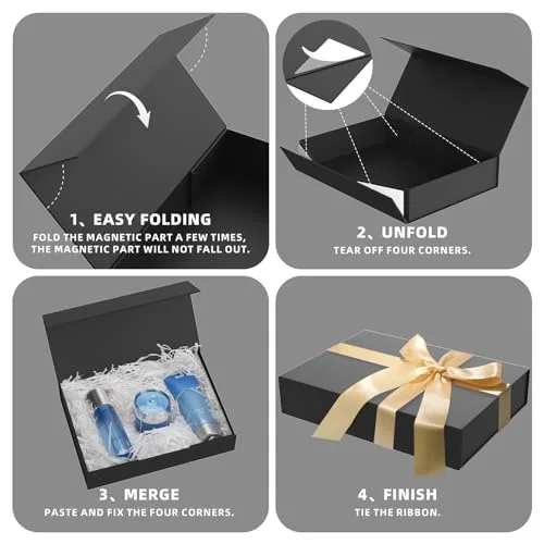 Foldable Magnetic And Rigid Lid Gift Boxes Luxury Packaging