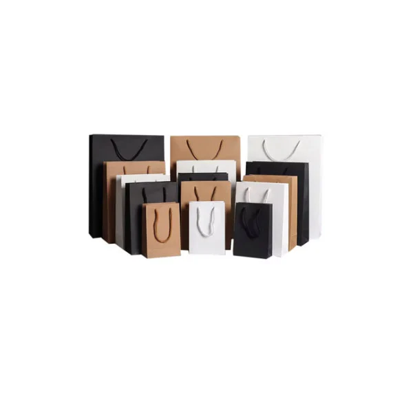 Sacos de papel kraft impressos com sacolas de sacolas sacos de compras