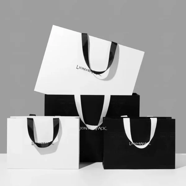 Bolsa de papel de luxo impressa Bolsas de papel de luxo para bolsas de bolsa de bolsas de logotipo OEM