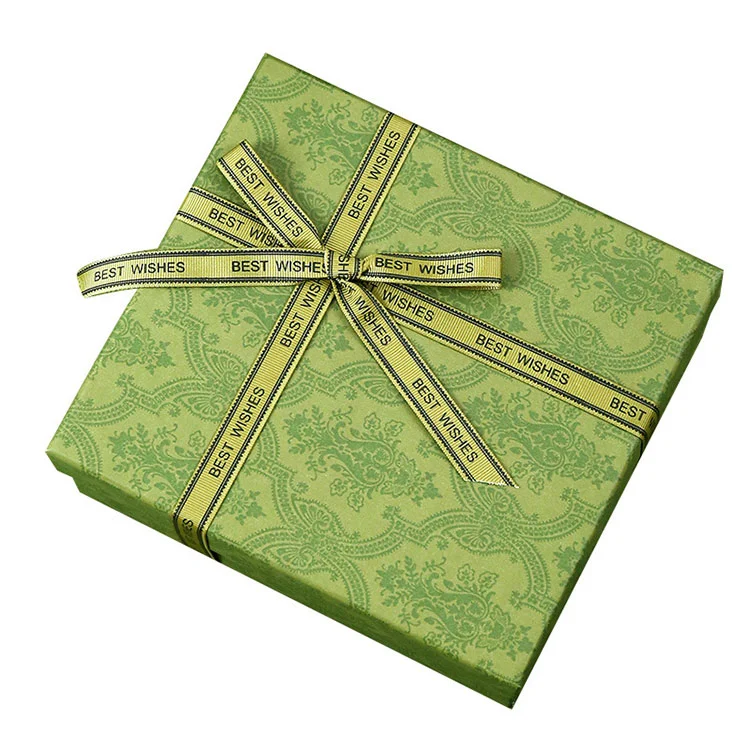 Caixa de presente para embalagem de aniversário de casamento de Natal estilo vintage